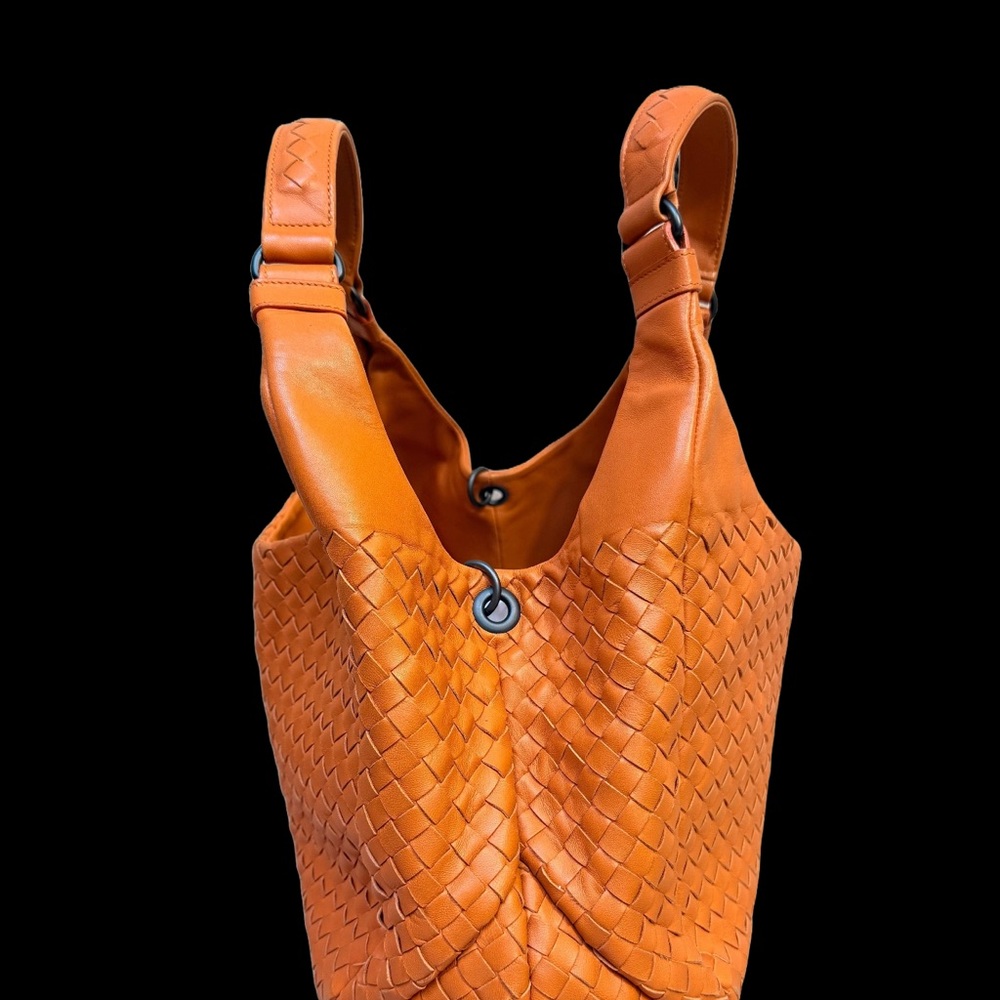 Bottega Veneta Nappa Intrecciato Medium Campana Orange - Picture 4 of 10
